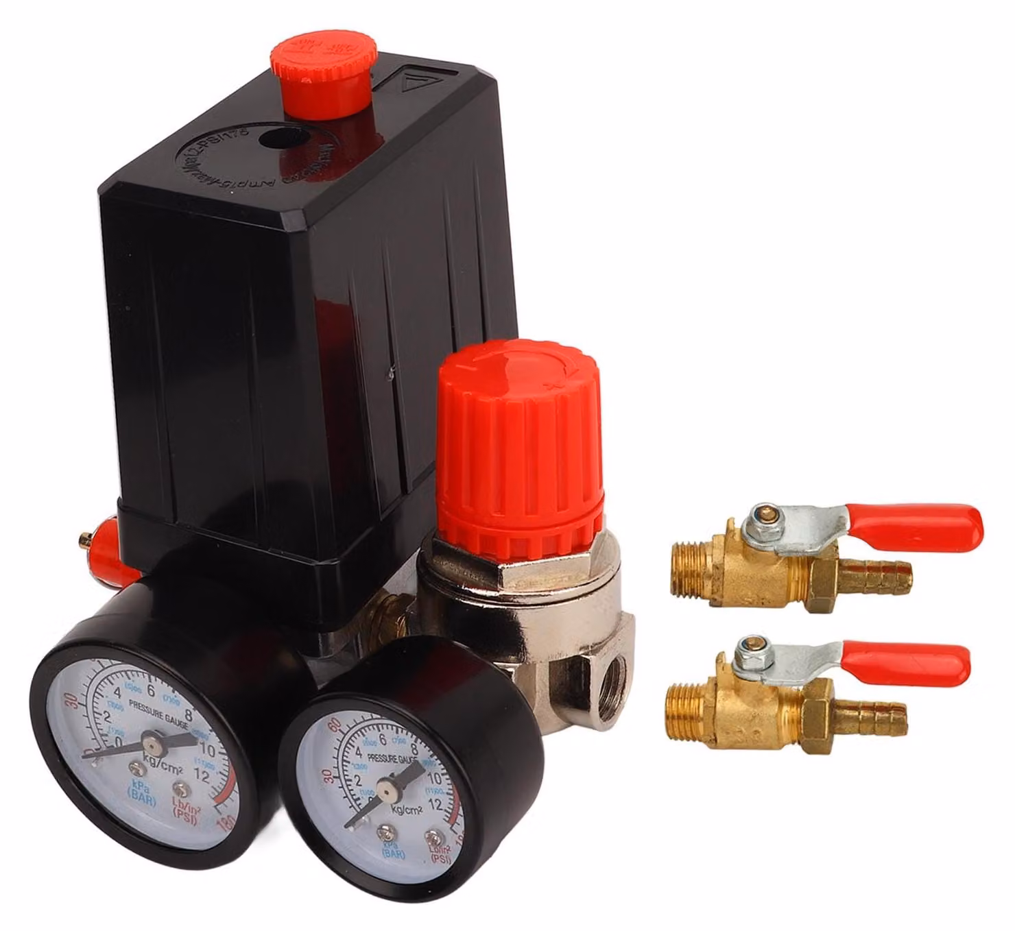 Kit di interruttore di pressione per compressore d'aria, da 0 a 180 PSI, con valvola di regolazione della pressione