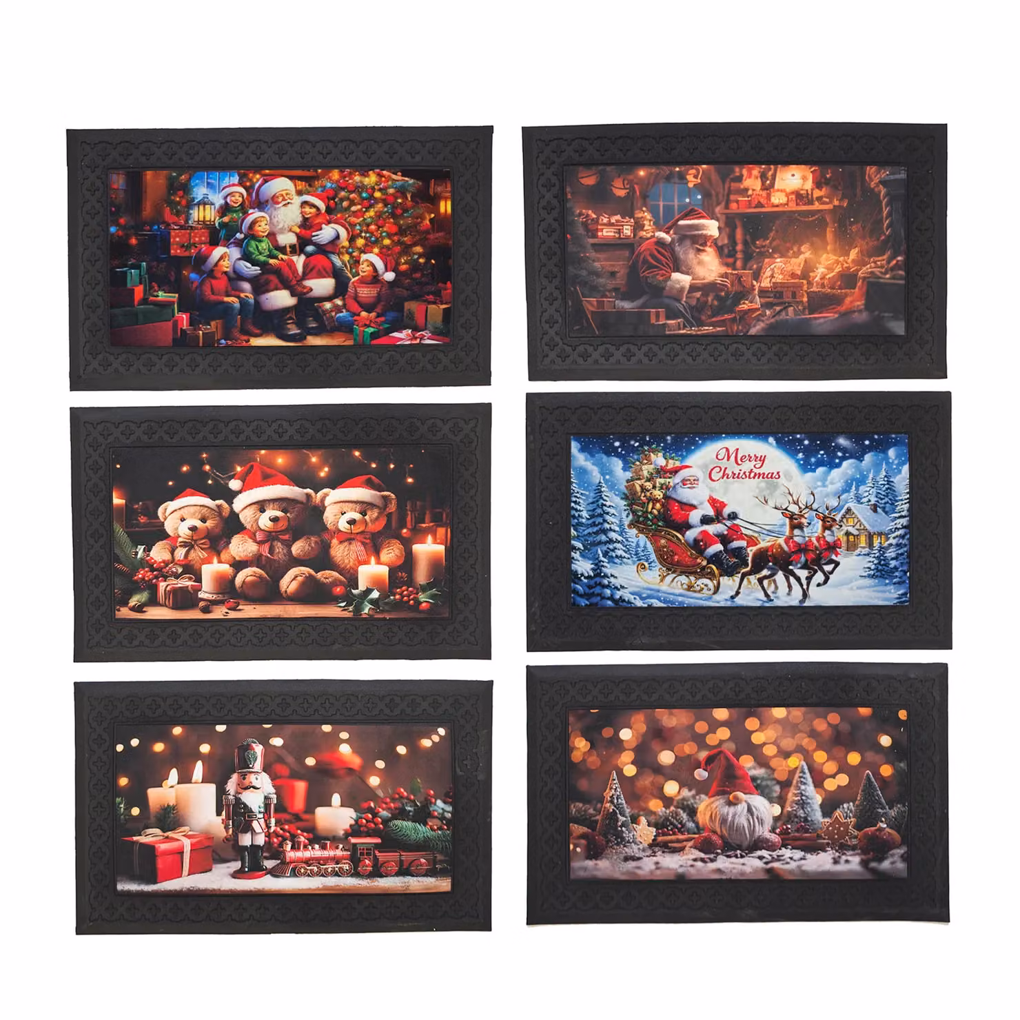 Tappeto Natalizio LED Luminoso e Musicale Vestiamo Casa Multicolore L: 75 cm, P: 45 cm – 1