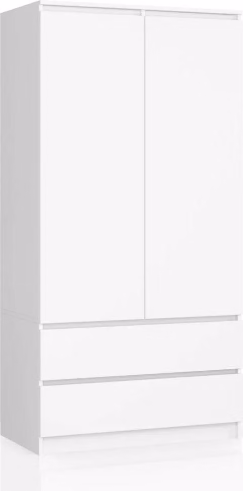 Armadio con cassetti 90 cm LOTA - bianco