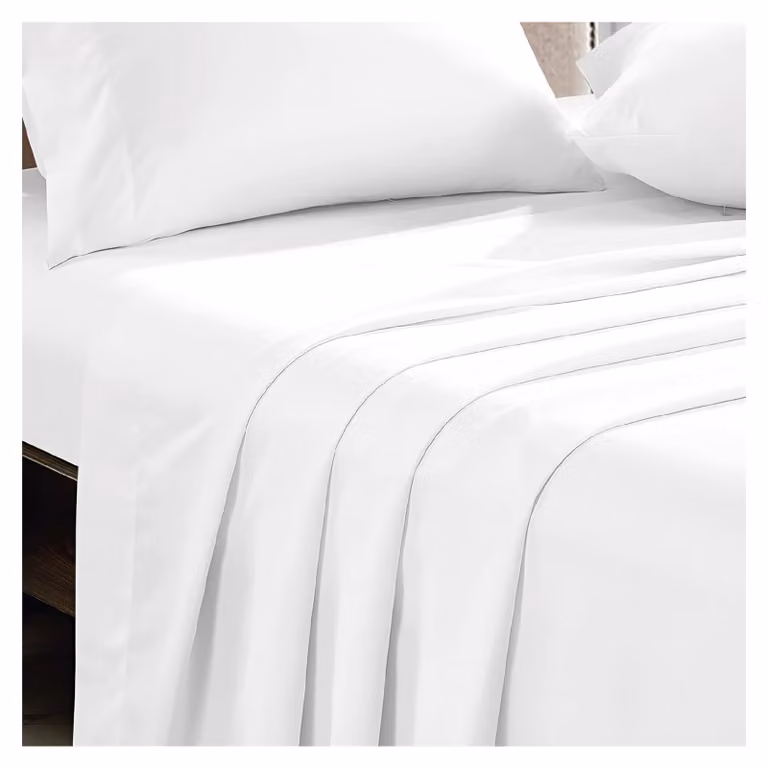 Lenzuolo 100% cotone egiziano, con una trama di 300 fili, per letto singolo