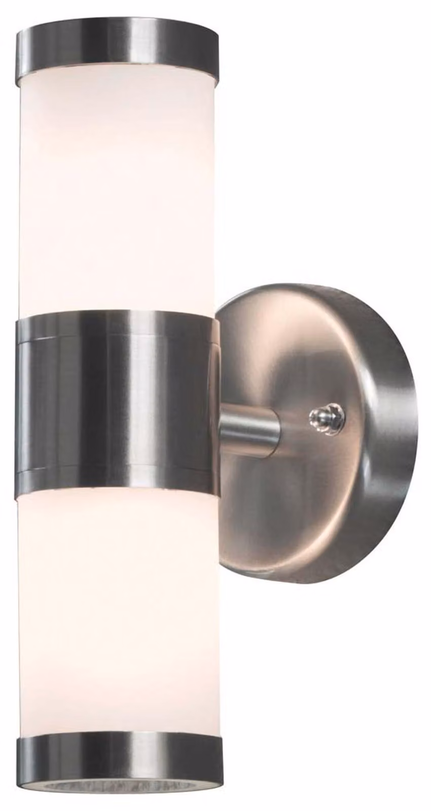 Konstsmide Modena Up&Down applique Up&Down in acciaio inox con vetro satinato