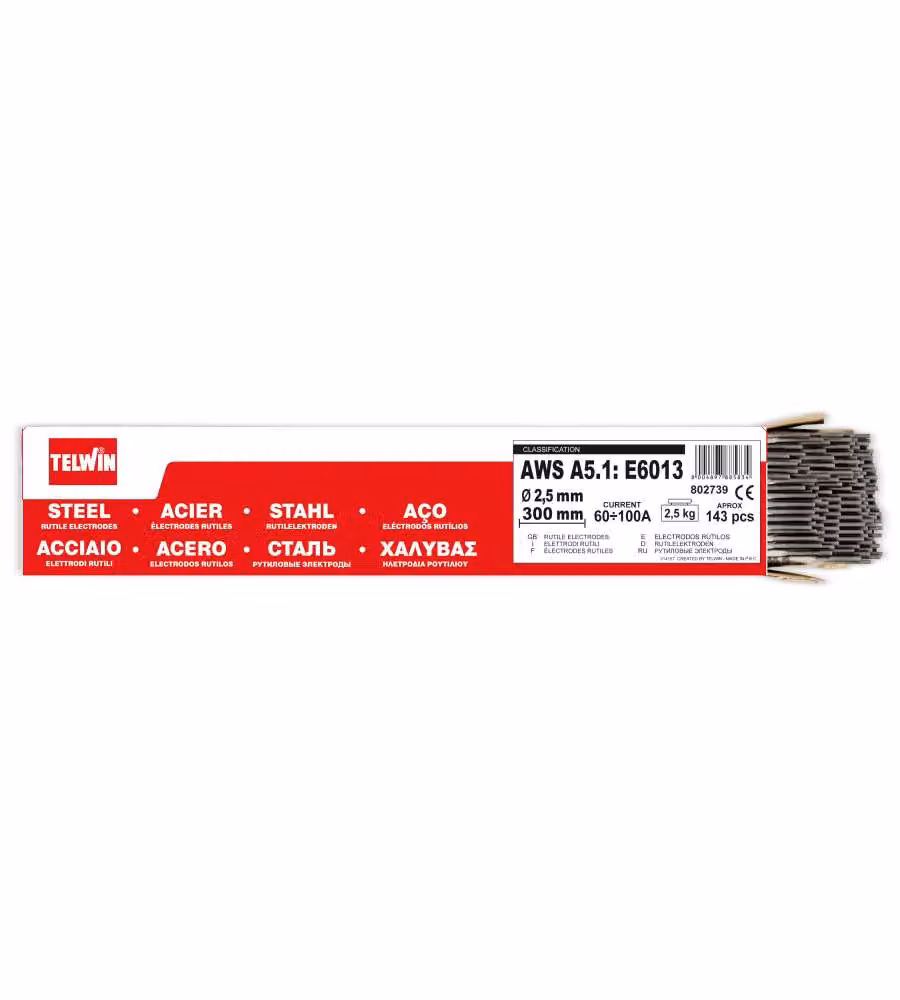 Telwin Elettrodi per Saldatura - Grigio - 2,5 kg