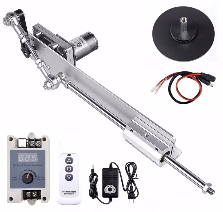 Sistema di azionamento lineare alternativo, 24 V DC, 120 giri al minuto, corsa regolabile da 30 a 150 mm