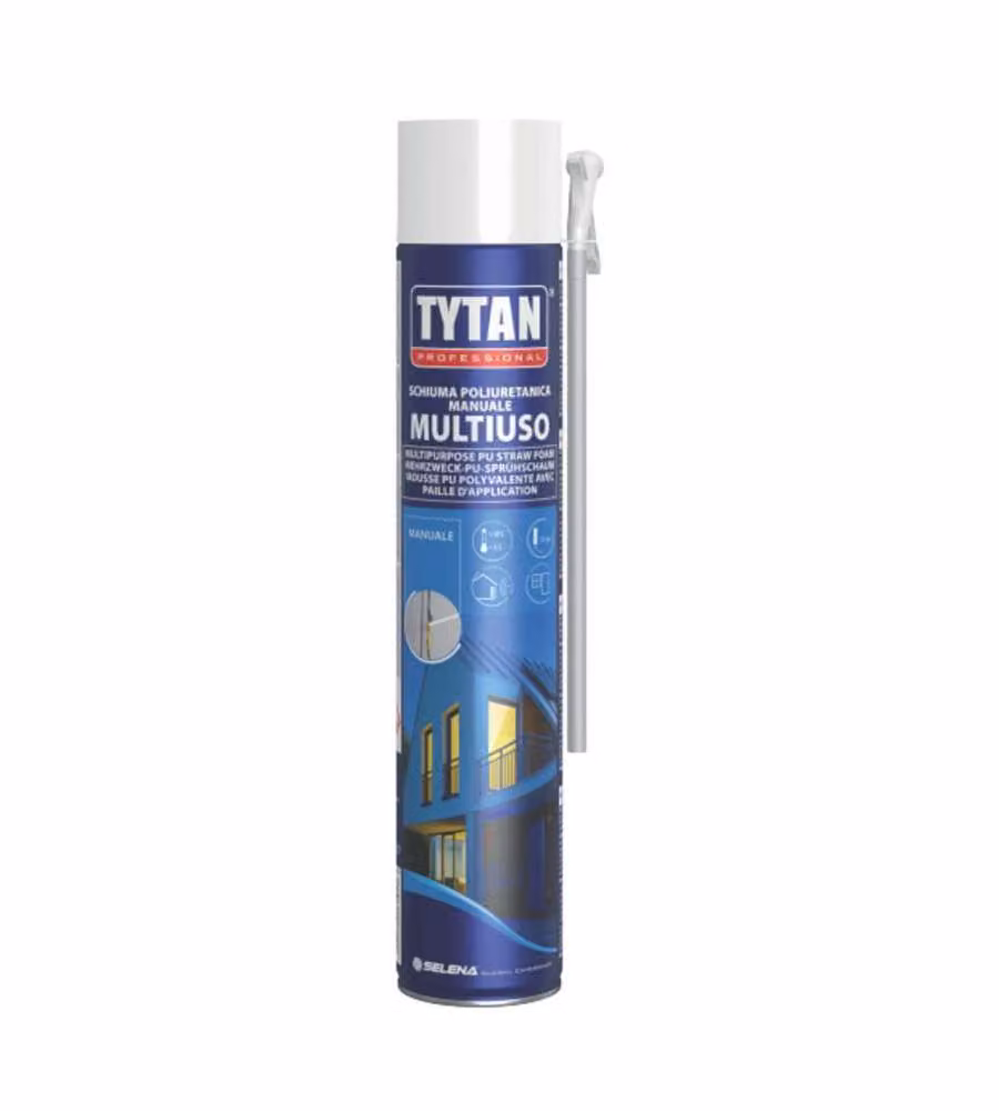 Tytan Schiuma Poliuretanica Manuale Multiuso - Gialla - 750ml