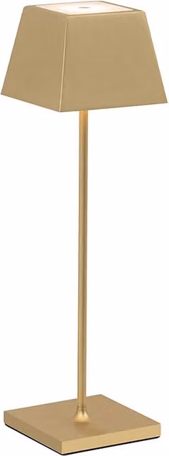 Rossini Illuminazione SIESTA Lampada da tavolo portatile LED 2,2W IP54 dimmerabile touch con struttura in alluminio pressofuso, Colore Oro