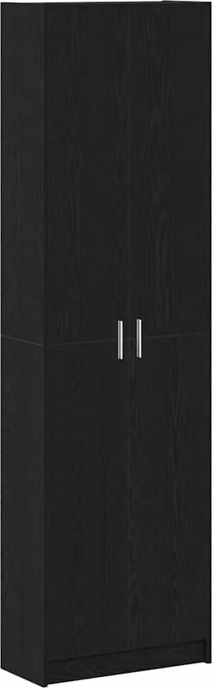 Guardaroba Rovere Nero 55 x 25 x 189 cm Legno multistrato