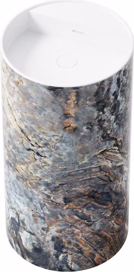 Steinberg Série 540 Lavabo au sol, rond, avec trop-plein, 455x455x900mm, 540602050, 540602050