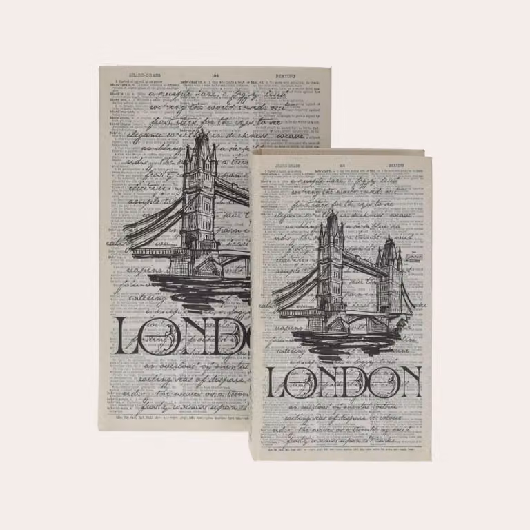 KEYHOMESTORE | Scatola Libro Decorativa "London"