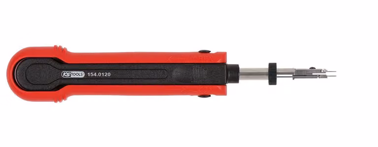 KS Tools Attrezzo di sblocco per terminali a lama/prese piatte 2,8 mm (KOSTAL SLK), regolabile a 2 vie
