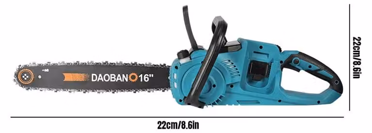 Troncatrice elettrica - 2 batterie da 21V - Potenza di 3500 W - Lame da 40 cm (16 pollici)