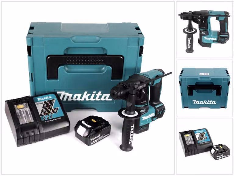 Makita DHR 171 RT1J Tassellatore a batteria 18V SDS Plus + 1x Batteria 5,0Ah + Caricatore + Valigetta Makpac
