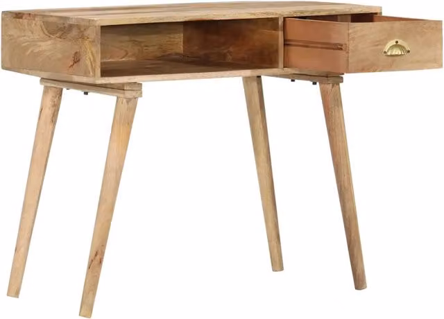 Tavolo Consolle | Tavolo d'Ingresso 90x45x75 cm in Legno Massello di Mango
