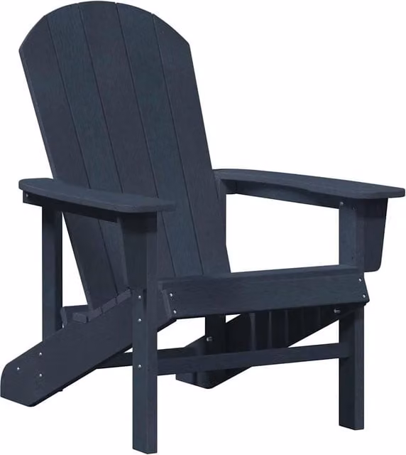 Sedia da Giardino | Sedia Adirondack Blu navy 82 x 74 x 92 cm HDPE