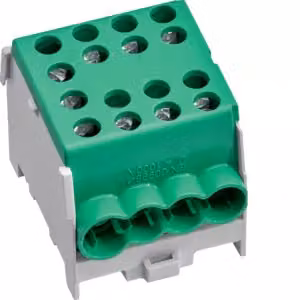 HAGER KH35E8 Terminale di derivazione della linea principale a 1 polo IP20Verde (KH35E8)