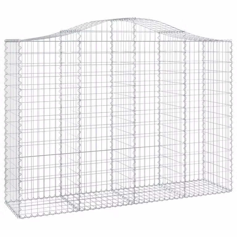 Cesto Gabbione ad Arco 200x50x140/160 cm Ferro Zincato