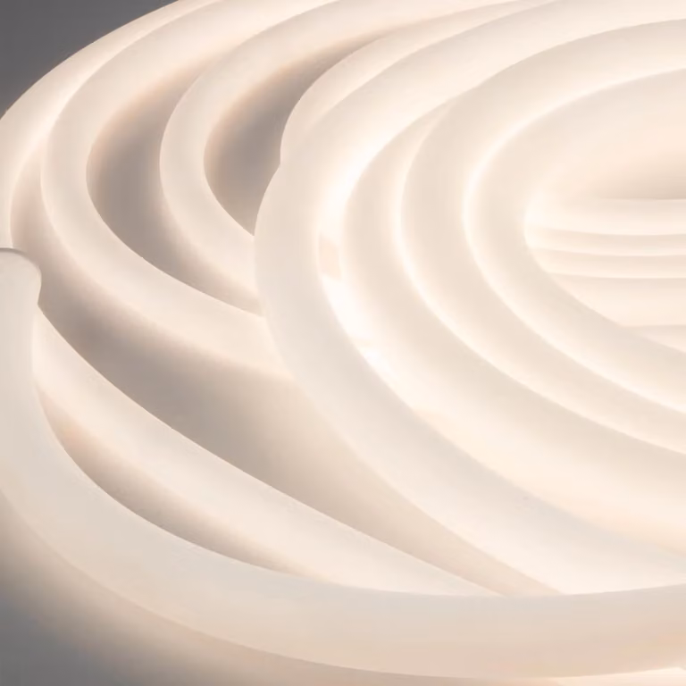 ARELUX XLOOP: striscia LED flessibile tubolare, 18 mm, 14,4 W/metro, bobina da 5 metri, 336 LED/metro, temperatura di colore 4000K