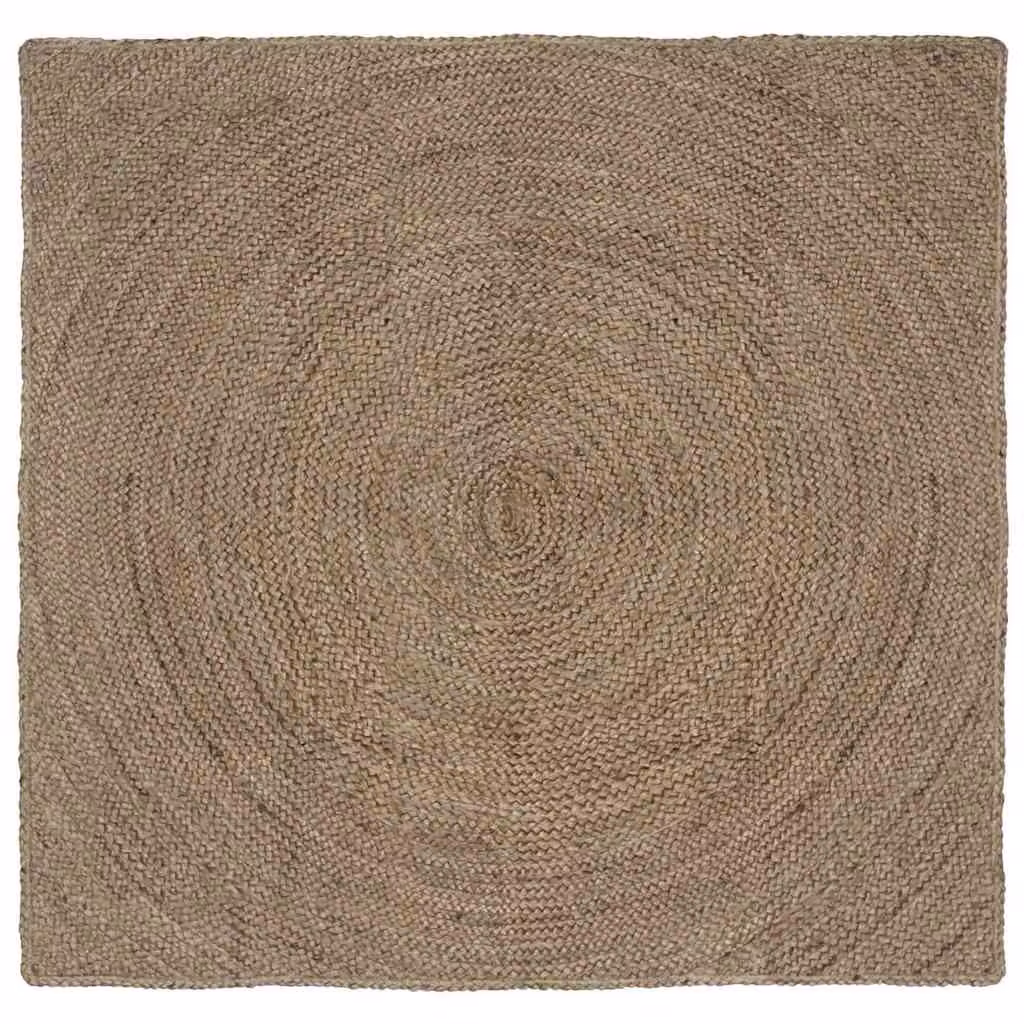 Tappeto in juta vidaXL Grigio 160 x 160 cm