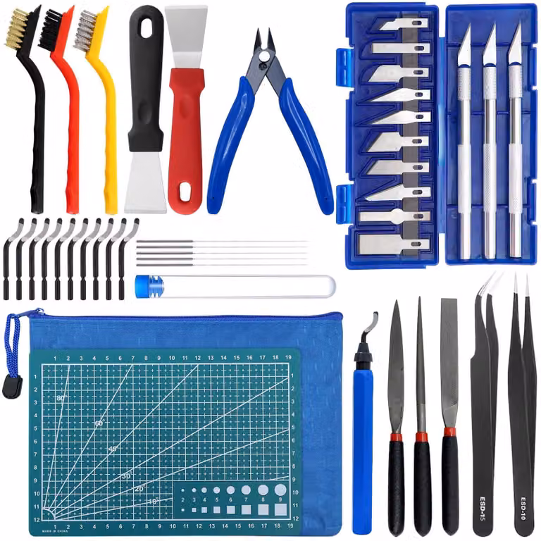 Kit di accessori per stampante 3D da 42 pezzi, completo di strumenti per la manutenzione