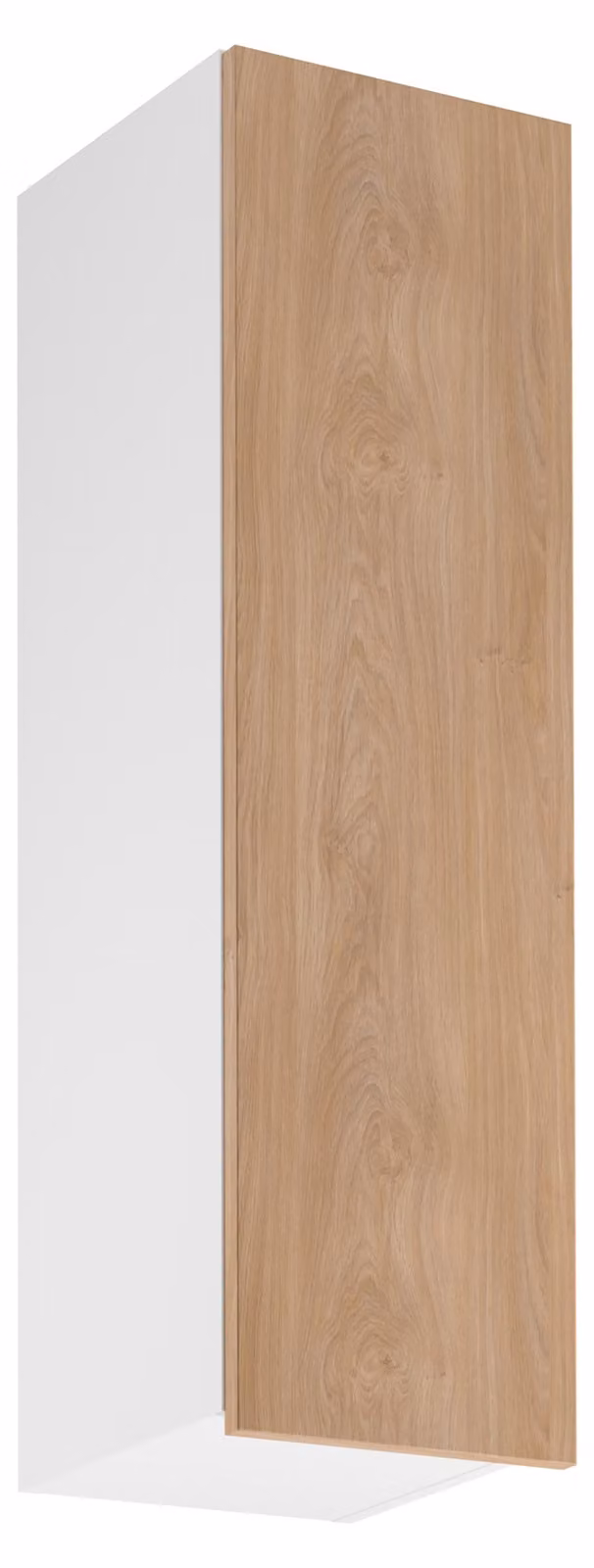 Pensile alto da cucina SALERNO - larghezza 30 cm, bianco/rovere
