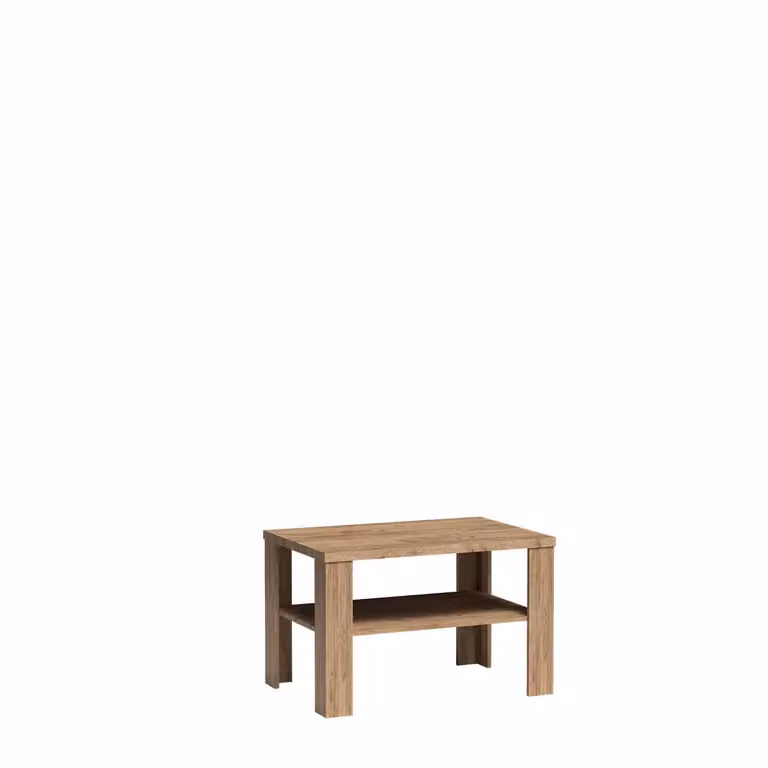 Tavolino da soggiorno AILISH 2 - rovere kraft dorato