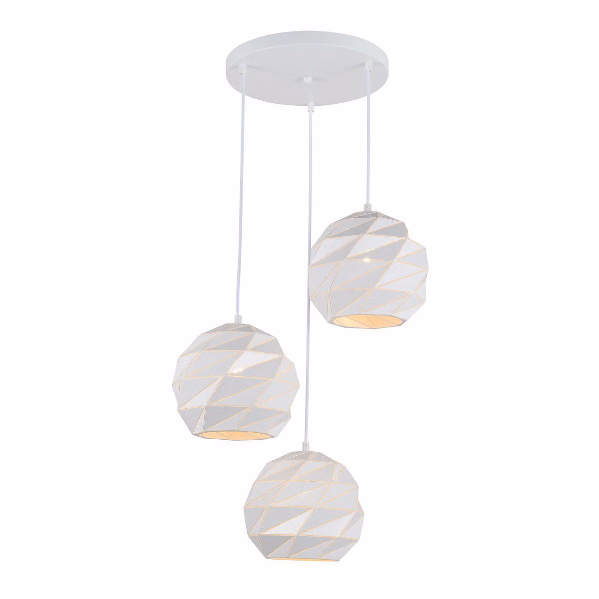 Italux Palermo lampadario moderno bianco PND-2424-3S-WH