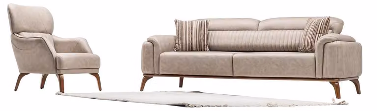 Polstergarnitur Wohnlandschaft Sofa Set Lounge Sitzgruppe Couch Sitzgruppe 3+1
