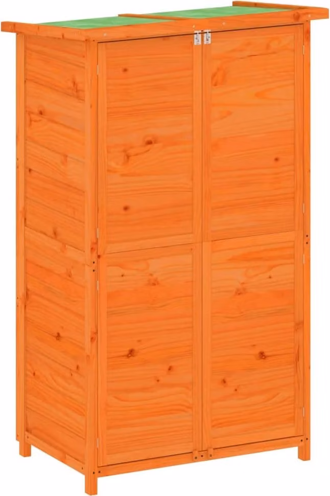 Rimessa da Giardino Marrone 83x57x140 cm Legno Massello di Pino