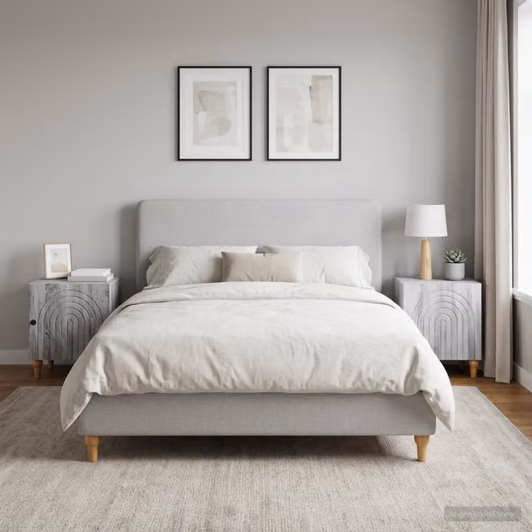 Set di 2 Armadi da Notte vidaXL Moderni in Grigio Sonoma, L 43 cm x P 34,5 cm x H 50 cm