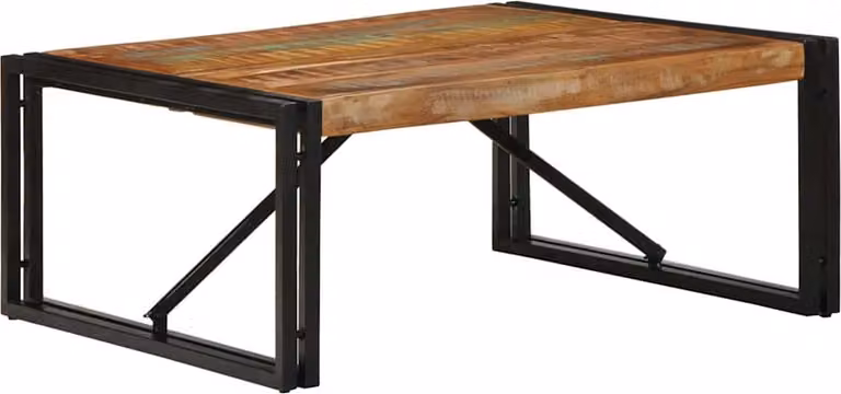 Maison Exclusive - Tavolino multifunzione, 80x80x35 cm, realizzato in legno massello di recupero