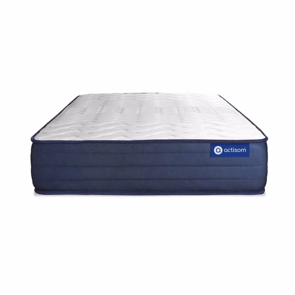 Materasso Actiflex Life Actisom Hybrid con Memory Foam e Molle Insacchettate, Blu, L 80 cm x P 200 cm, H 22 cm – 2