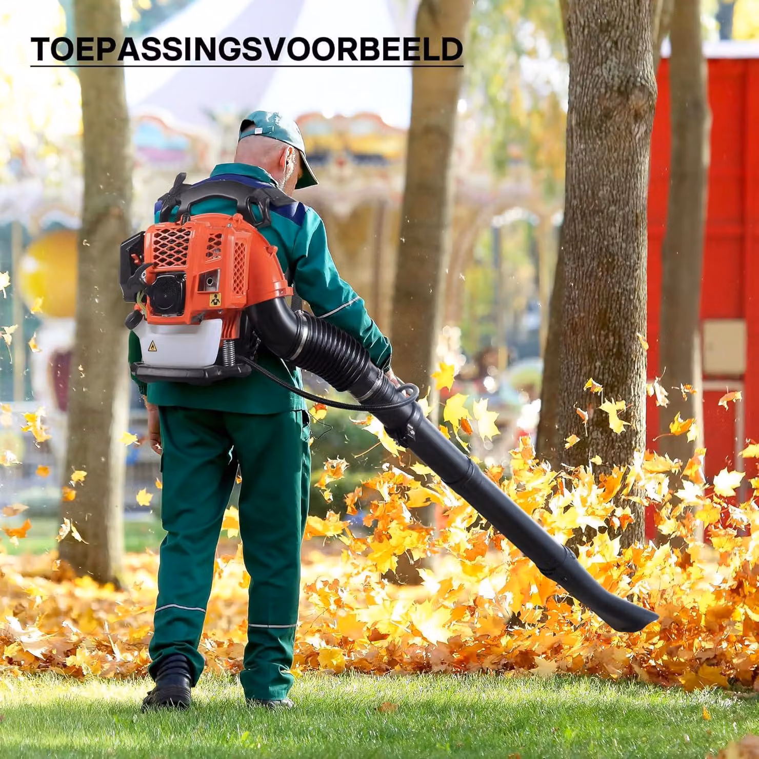 Soffiatore a benzina da 1,7 cavalli, soffiatore dorsale con motore a due tempi, ideale per la pulizia di foglie e giardini, utensile da giardino per la rimozione delle foglie con comandi integrati