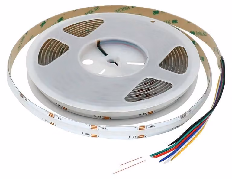 Striscia LED, alta luminosità, design flessibile, striscia LED RGBCCT a 24V, 5 metri