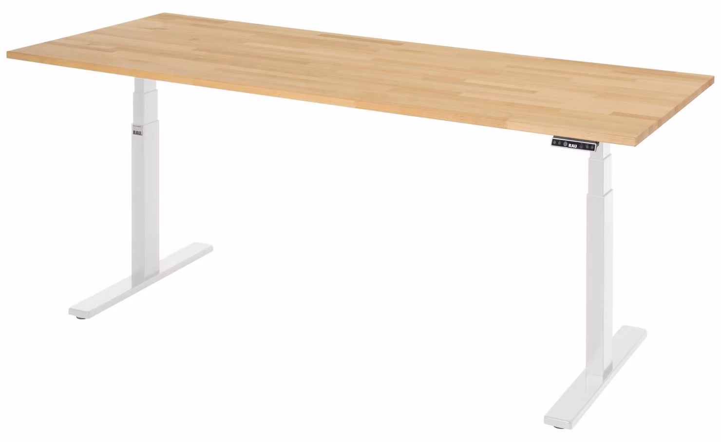 Scrivania adlatus 100 2000x800x650-1300 B-top grigio chiaro.