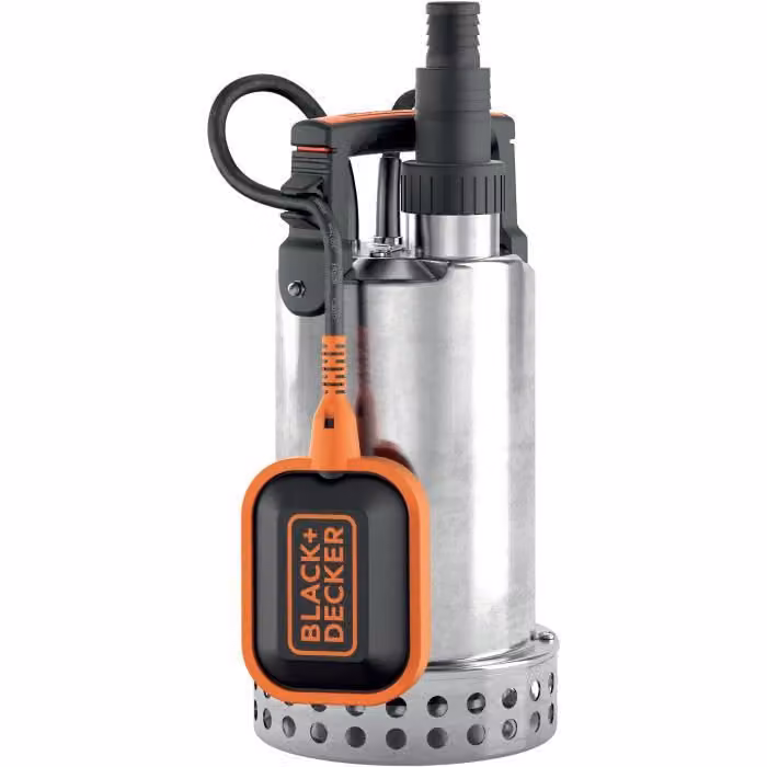 BLACK + DECKER - Pompa per vuoto in cantina per acque chiare 750 W con interruttore a galleggiante