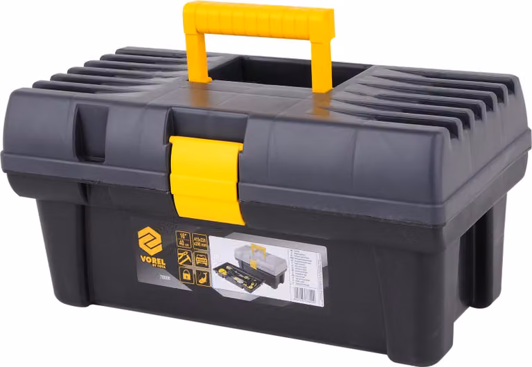 Cassetta per attrezzi, valigetta per attrezzi in plastica da 16" 415x226x200 mm