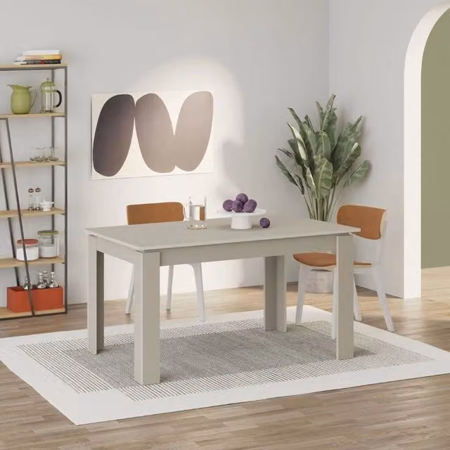 Tavolo allungabile Megaron 120x80 cm colore cashmere