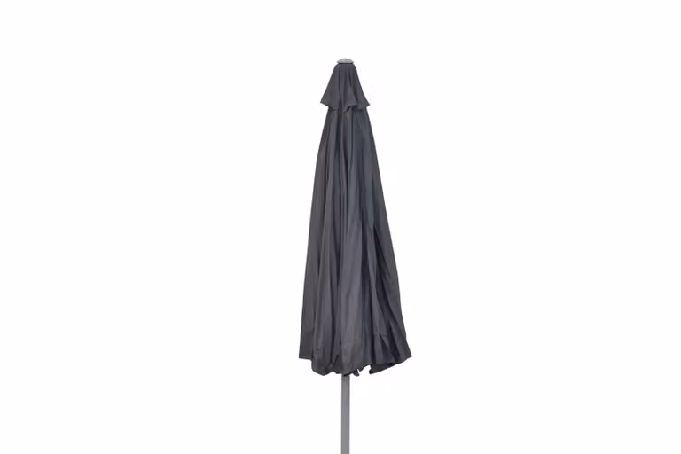 Ombrellone da mercato, alluminio, grigio scuro