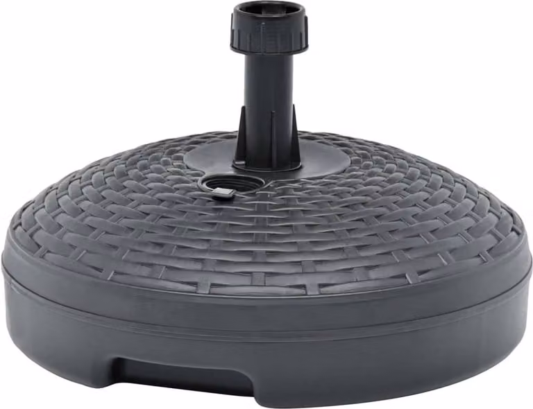 Maison Exclusive - Portaombrelli da esterno, colore sabbia/acqua, capacità 20 litri, antracite, plastica effetto rattan