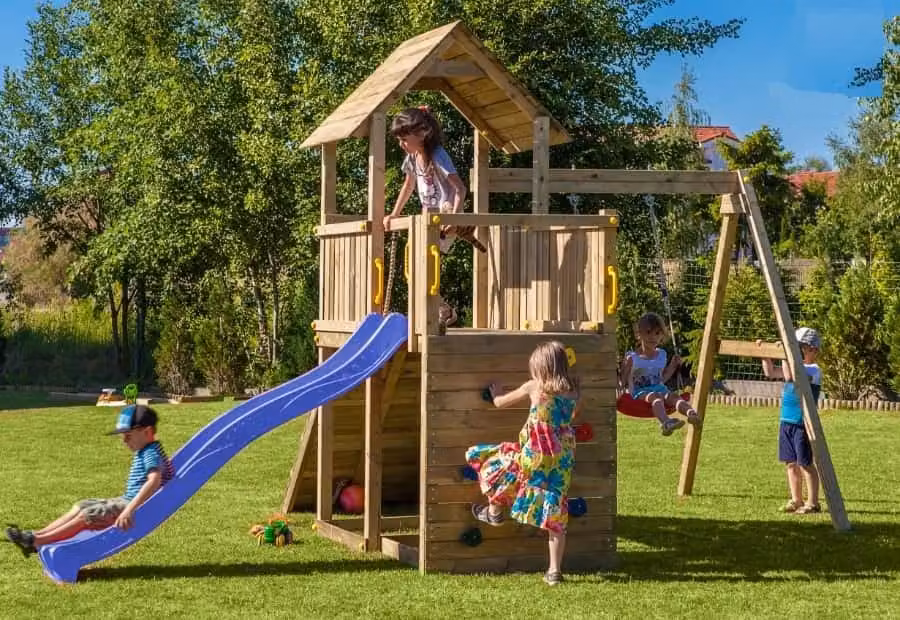 FUNGOO CAROL3 / NADELHOLZ KDI torre gioco giardino esterno scivolo altalena arrampicata