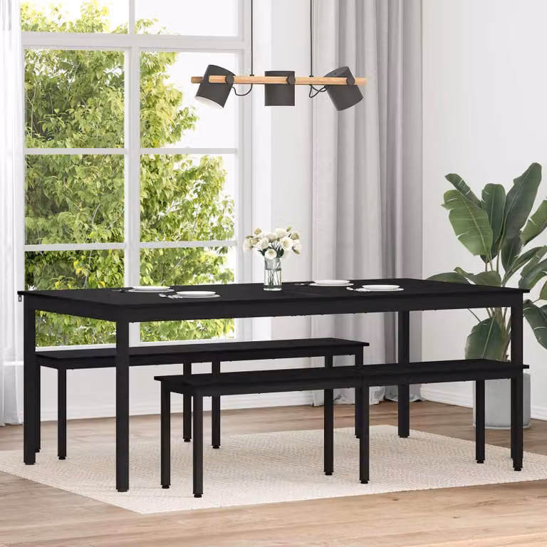 Maison Exclusive - Tavolo da pranzo, dimensioni 200 x 100 x 75 cm, realizzato in materiale composito di legno, forma rettangolare