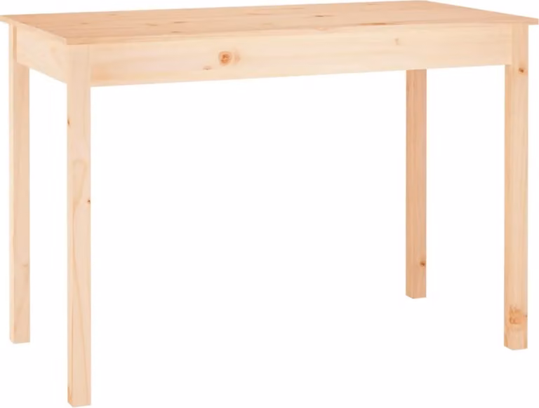 Tavolo da Pranzo 110x55x75 cm in Legno Massello di Pino
