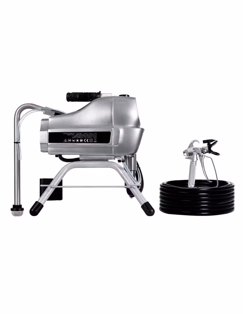 Apparecchio elettrico airless WERKU per verniciatura e lacca, colore argento, capacità 1,8 l – 2