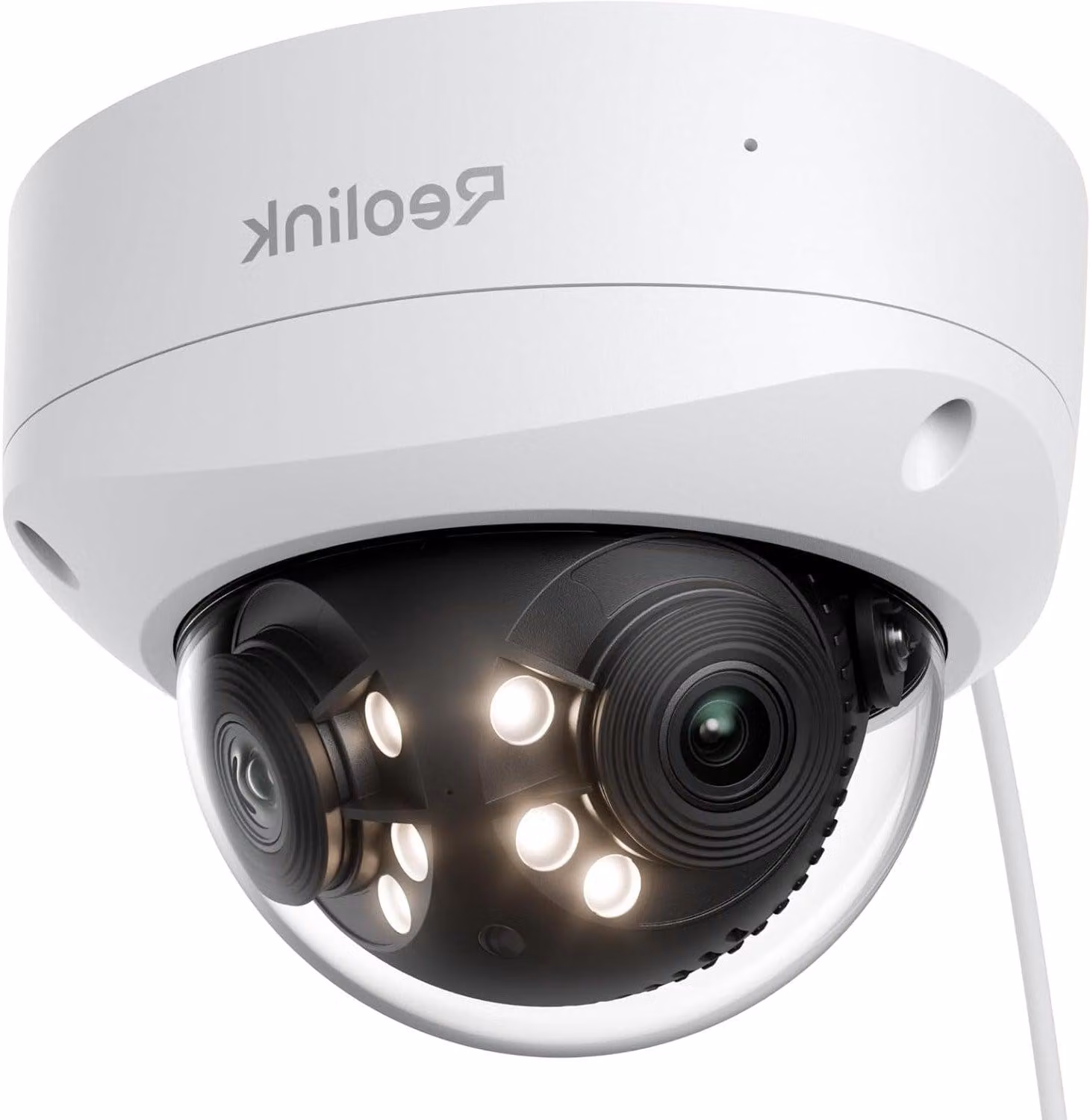 Telecamera di sicurezza – 16MP, doppia lente, per uso esterno – Resistente agli atti vandalici (grado IK10) e con visione notturna a colori