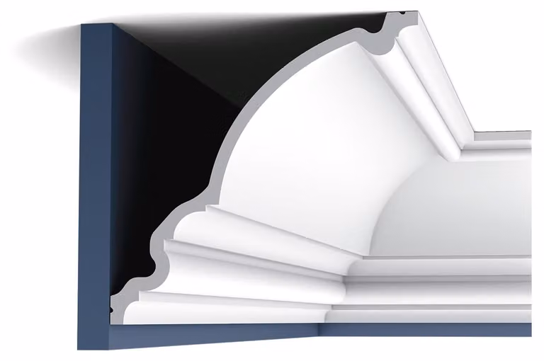 Orac Decor C336 Luxxus profilo decorativo per soffitto e parete modanatura decorativa per cornici in stucco modanatura decorativa per angoli profilo perimetrale | 2 metri