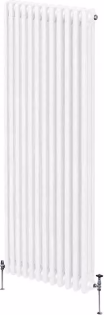 Termosifone Radiatore a 3 colonne per riscaldamento centralizzato verticale Bianco 180x56cm
