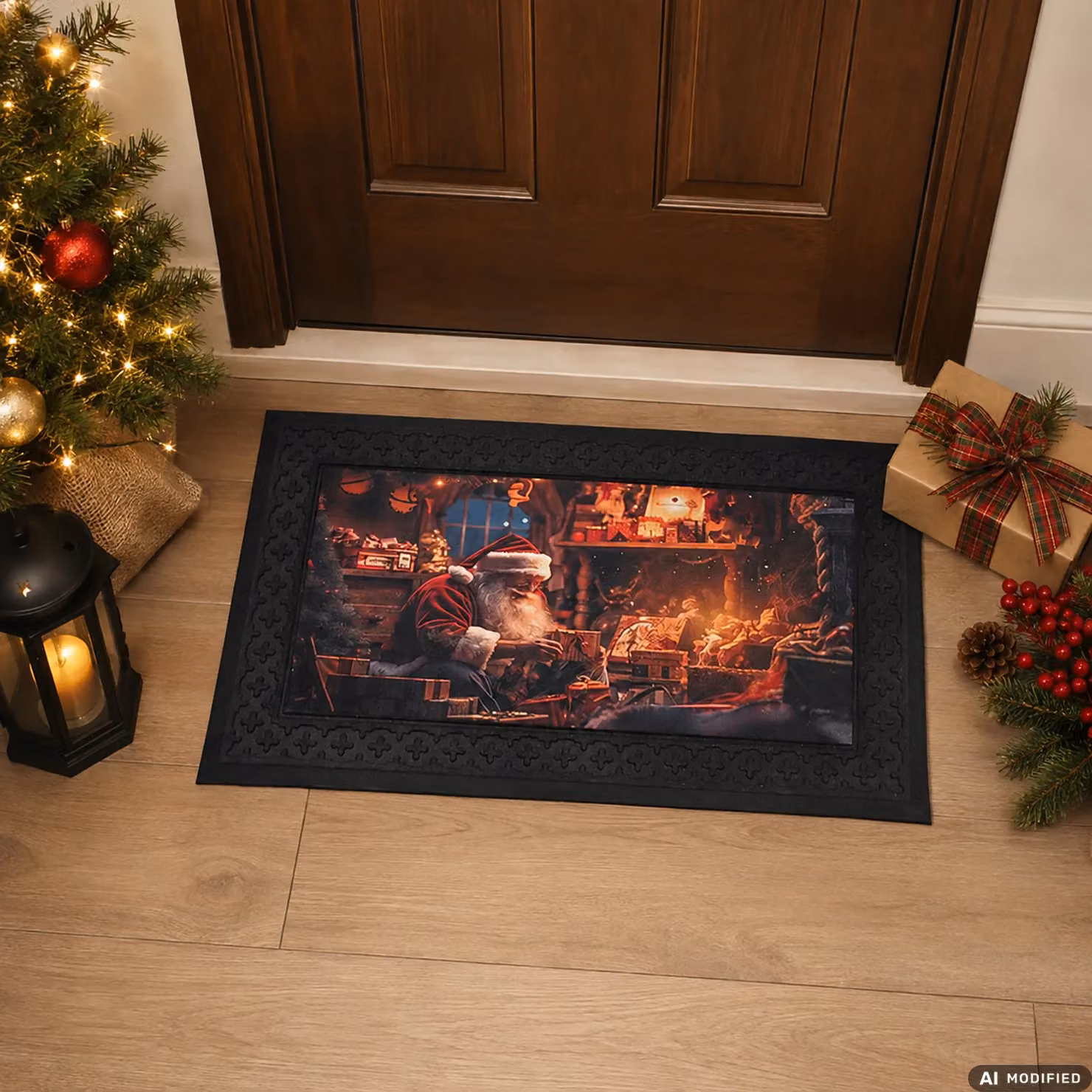 Tappeto Natalizio LED Luminoso e Musicale Vestiamo Casa Multicolore L: 75 cm, P: 45 cm – 2
