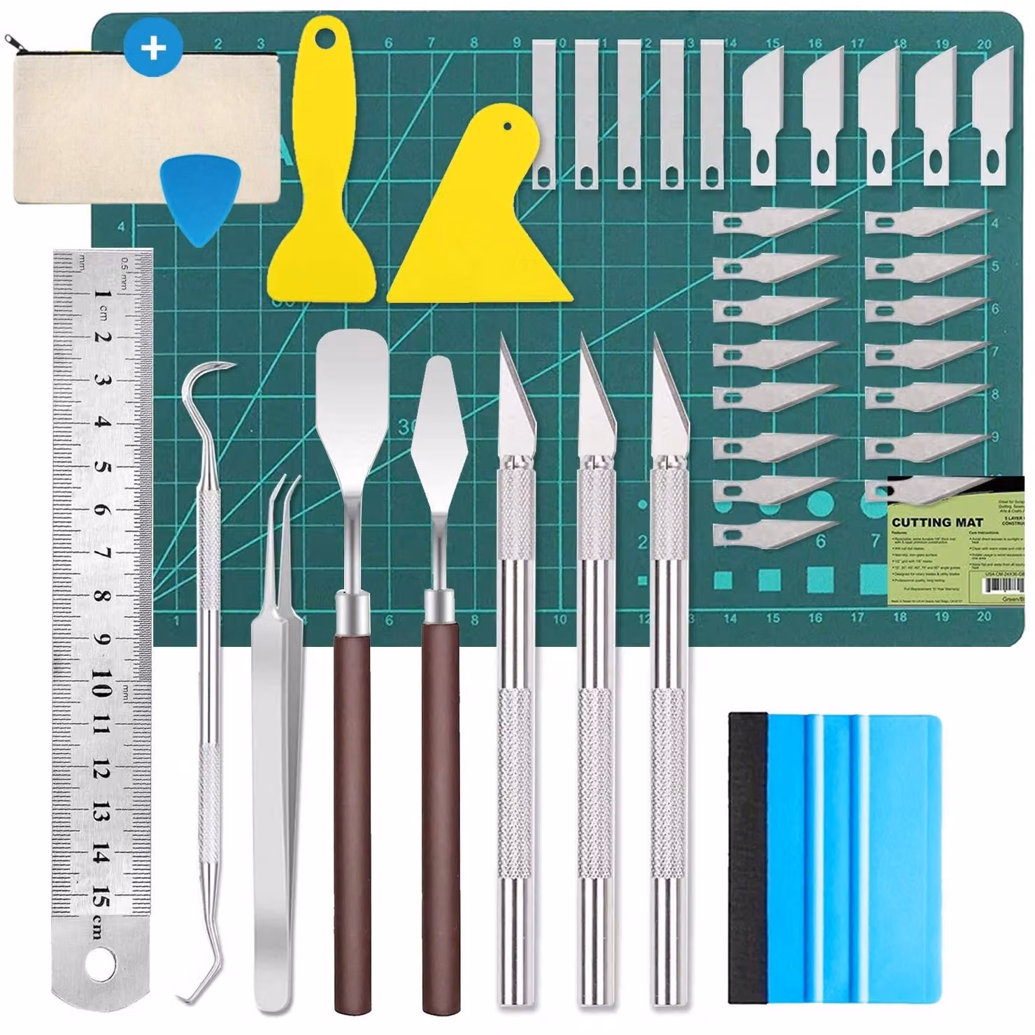 Set di 39 accessori per plotter e utensili da taglio