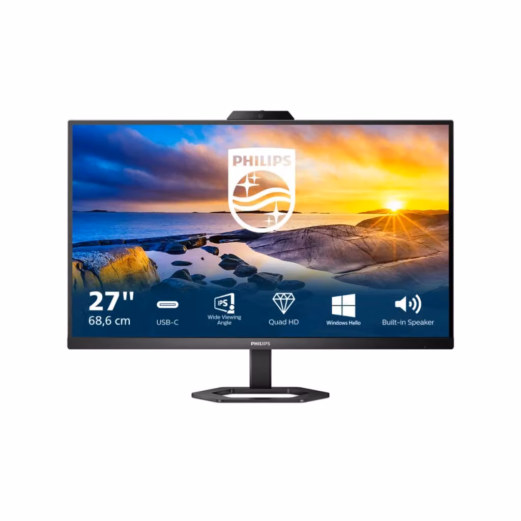 Monitor PC Philips Serie 5000 27E1N5600HE/00 da 27 pollici, Pannello IPS Quad HD 2560 x 1440 pixel, Nero – 2