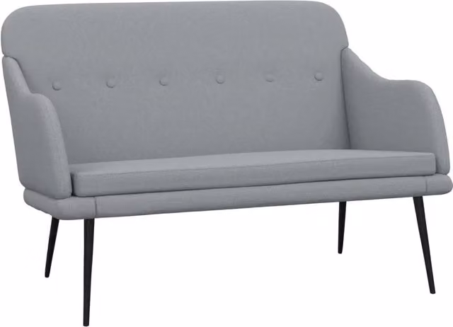 Panca/panca grigio chiaro 110 x 76 x 80 cm tessuto 02_0010715