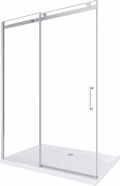 Porta Parete Doccia 140 cm 1 Anta Scorrevole in Cristallo Trasparente 8mm H190 Cristal